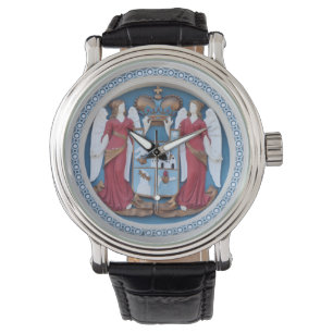 orthodoxes Engels-Siegelreligionssymbol-Stuck Armbanduhr