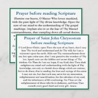 Orthodoxes Gebet vor dem Lesen der Schriftenkarte