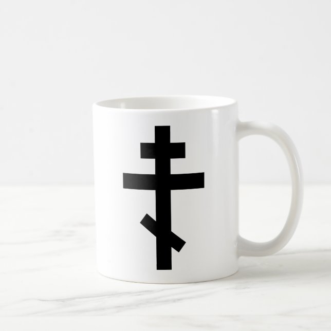 Orthodoxes Kreuz Tasse (Rechts)