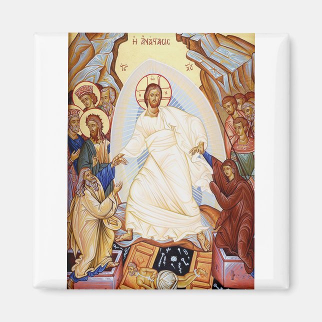 Orthodoxes Symbol der Anastasenresurrektion Magnet (Vorne)