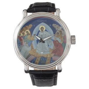 Orthodoxes Symbol für Christus Auferstehung Armbanduhr