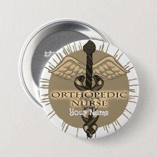 Orthopädas Button Caduceus
