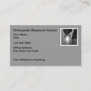 Orthopäde Chirurg Thema Visitenkarten Visitenkarte