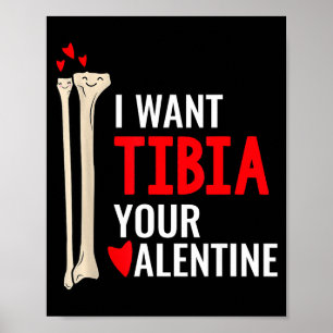Orthopäde Ich will Tibia dein Valentinstag Gif Poster