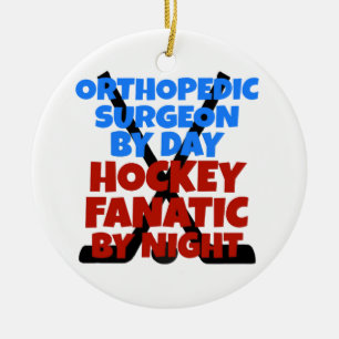 Orthopädie Chirurgen Lieben Hockey Keramik Ornament