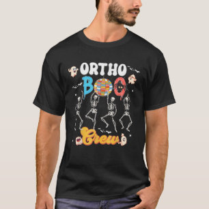 Orthopädie Halloween Boo Crew Tanz Skelett T-Shirt