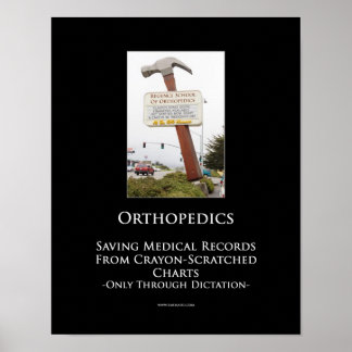 Orthopädie Motivierend Poster