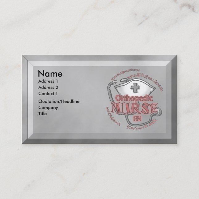 Orthopädie Nurse Axiom Visitenkarte (Vorderseite)