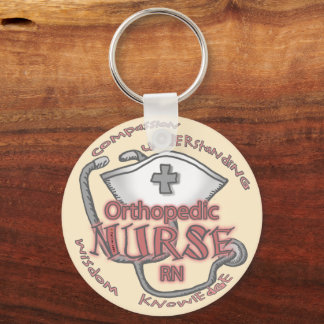 Orthopädie Nurse rund Schlüsselanhänger