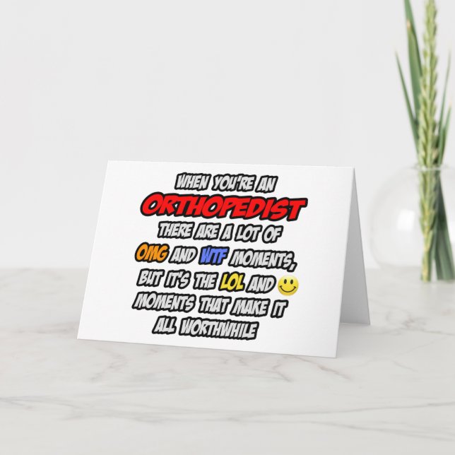 Orthopädie .. OMG WTF LOL Karte (Vorderseite)