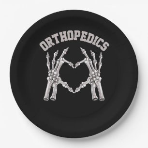 Orthopädie Skeleton Hand Herz Ortho Nurse Rn Cre Pappteller