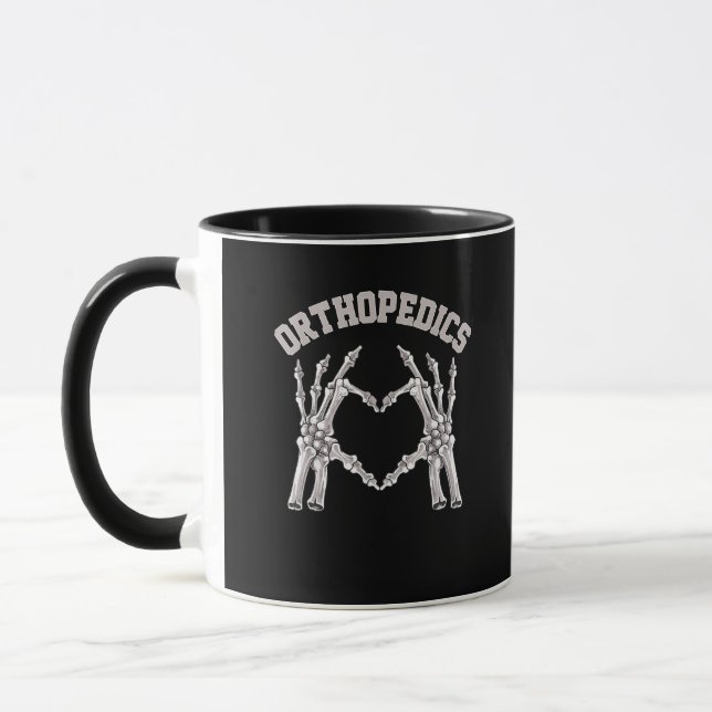 Orthopädie Skeleton Hand Herz Ortho Nurse Rn Cre Tasse (Links)
