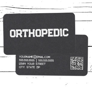 Orthopädie Spine Doctor Custom QR Visitenkarte