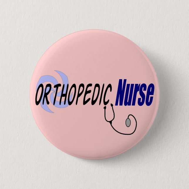 Orthopädische Krankenschwester-Geschenke Button (Vorderseite)