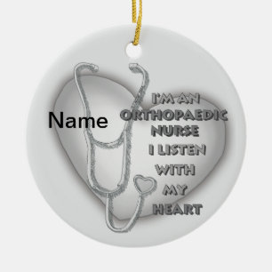 Orthopädische Krankenschwester Keramik Ornament