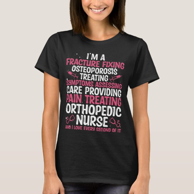 Orthopädische Krankenschwester Orthopädie Essentia T-Shirt (Vorderseite)