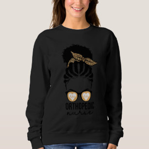Orthopädische Krankenschwester Schwarzer Afro Unor Sweatshirt