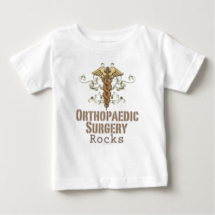 Orthopädische Operation Rocks Säugling Langschläfe Baby T-shirt