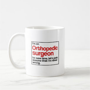 Orthopädischer Chirurg Kaffeetasse
