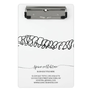 Orthopädisches Chiropraktik-Testimonial Mini Klemmbrett