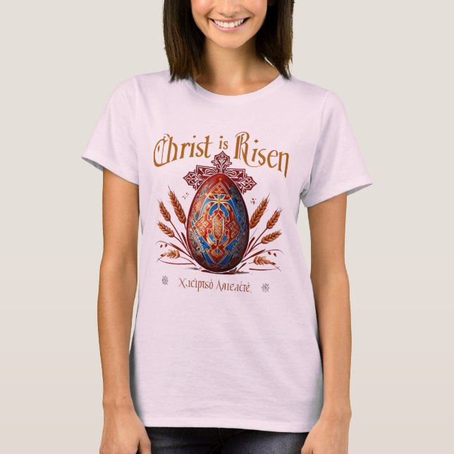 Orthostern - Gesegnetes Pascha T-Shirt (Vorderseite)