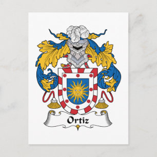 Ortiz Familienwappen Postkarte