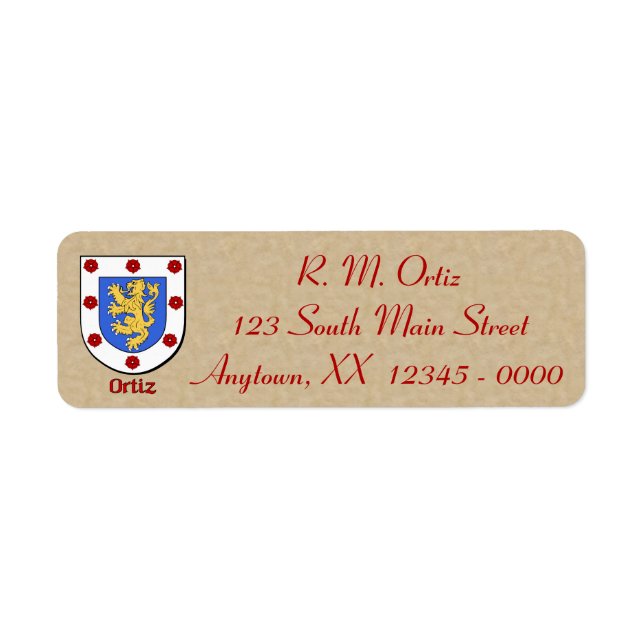 Ortiz Heraldic Shield (Vorne)