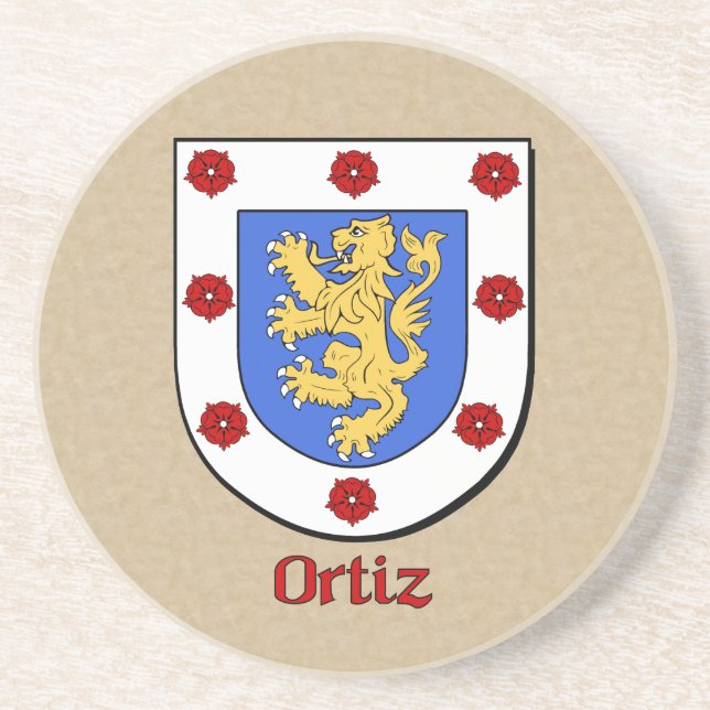 Ortiz Heraldic Shield Untersetzer (Vorne)