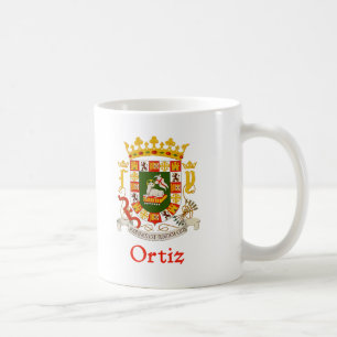 Ortiz Schild von Puerto Rico Tasse