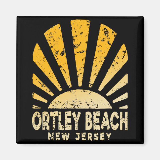 Ortley Beach Nj - Sunny Ortley Beach New Jersey  Magnet (Vorne)