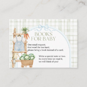 Örtlich angebaute Babyparty Bücher für Baby Jungen Begleitkarte