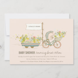 Örtlich angebaute Igel-Blumenkinderdusche lädt ein Dankeskarte