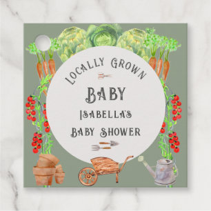 Örtlich Angebauter Baby-Sage-Grün-Baby-Shower Geschenkanhänger