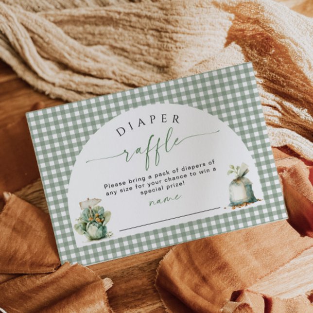 Örtlich angebautes Windeln Beilage Kartensatz Grün Begleitkarte (Von Creator hochgeladen)