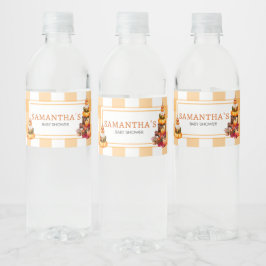 Örtlich angelegte Pumpkin-Kinderdusche Wasserflaschenetikett