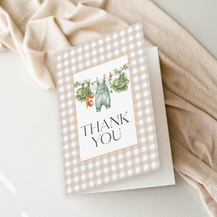 Örtlich Gewachsenes Neutral Beige Gingham Danke