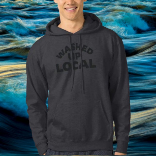 Örtlich gewaschen | Bold Funny Typografy Hoodie (Von Creator hochgeladen)