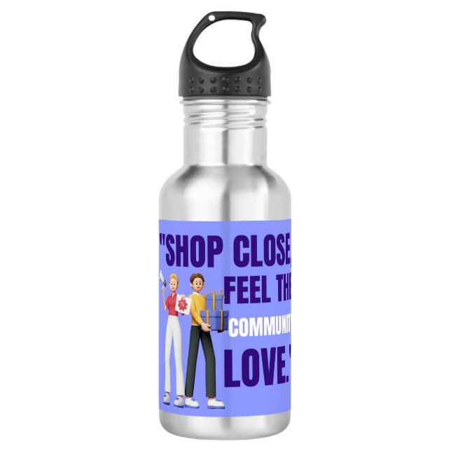 örtliches Angebot Edelstahlflasche (Vorderseite)