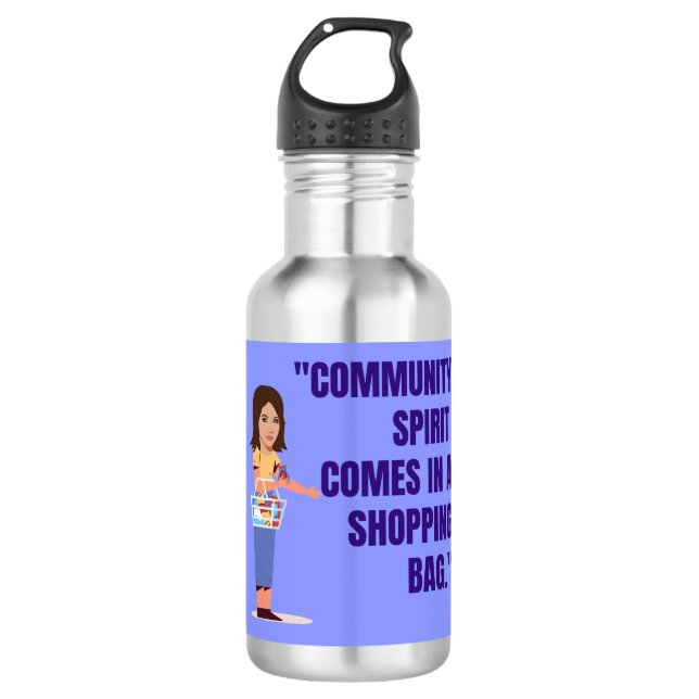 örtliches Angebot Edelstahlflasche (Vorderseite)