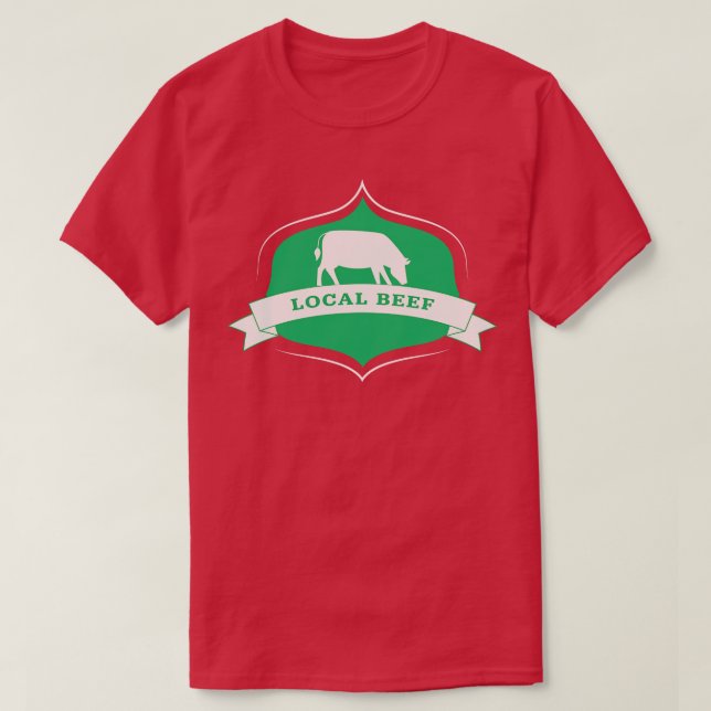 örtliches Rindfleisch T-Shirt (Design vorne)