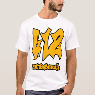 Ortsnetzkennzahl-Shirt Pittsburghs 412 - T-Shirt