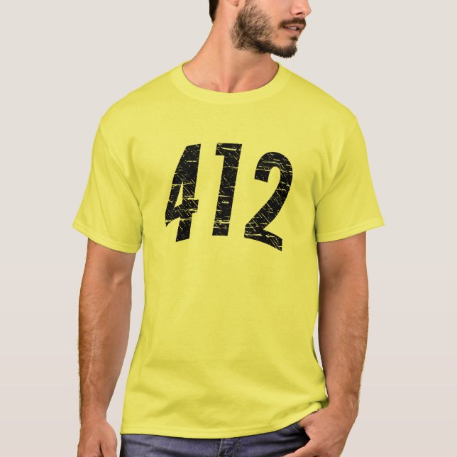 (Ortsnetzkennzahl-) T - Shirt 412 (Vorderseite)