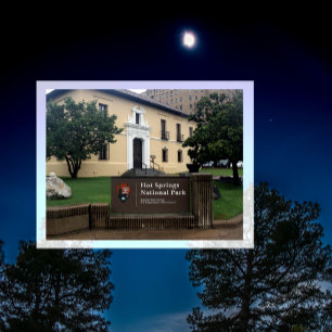 Ortszeichen, Hot Springs Nationalpark Arkansas Postkarte