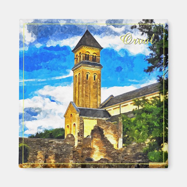 Orval-Abtei in Belgien Magnet (Vorne)