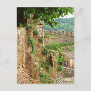 Orvieto Battlement Postkarte