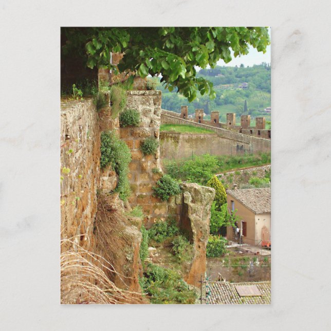 Orvieto Battlement Postkarte (Vorderseite)