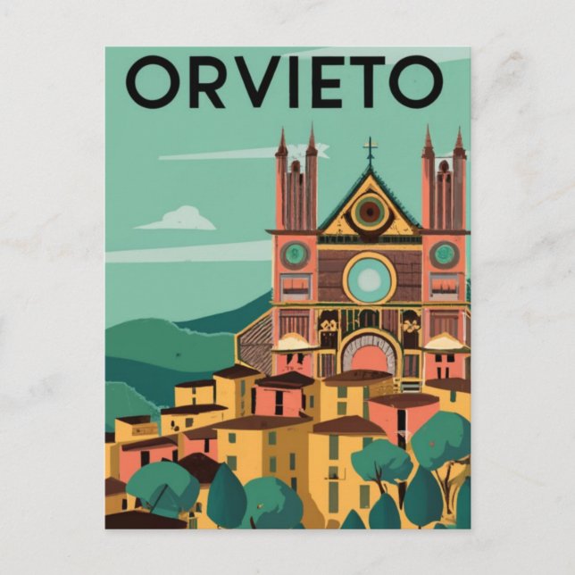 Orvieto, Italien Postkarte (Vorderseite)