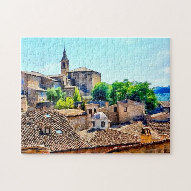 Orvieto Italy Hillside Puzzle (Horizontal)