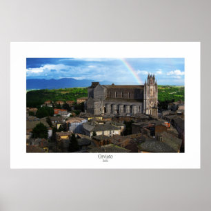 Orvieto Regenbogen Poster