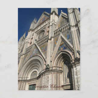 Orvietto Church, Sizilien, Italien Postkarte